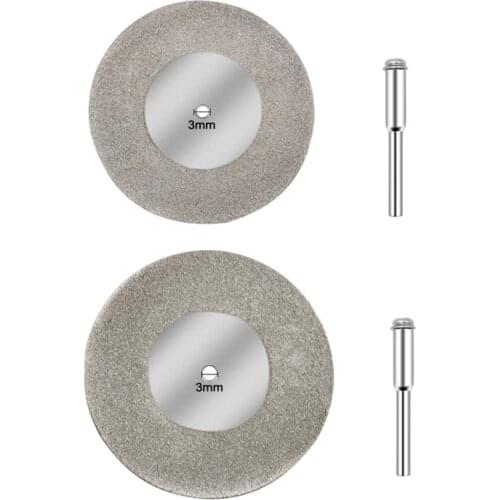 50/60mm Diamond Cutting Disc Grinding Wheel Saw Circular with 3mm Shank Drill Bit Rotary Tool Dropshipping
