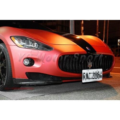 Car Accessories Dry Carbon Fiber MC-Sport-Line Style Front Bumper Lip Spliter Fit For 2009-2013 Maserati GranTurismo Front Lip