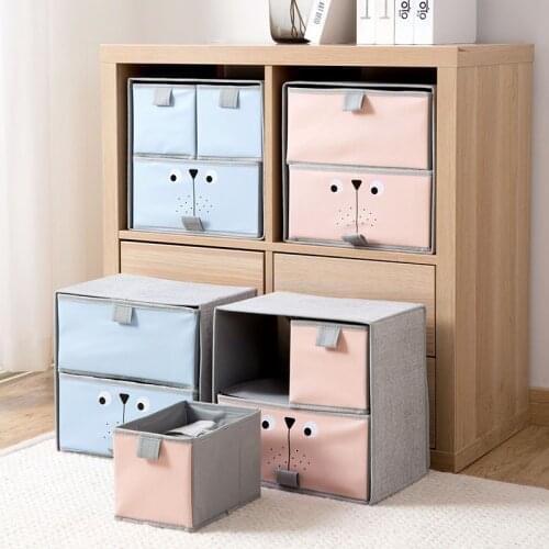 Drawer Type Double Layer Storage Box Underwear Storage Box Wardrobe Clothes Bra Multi-grid Box Wardrobe Storage Organizer new