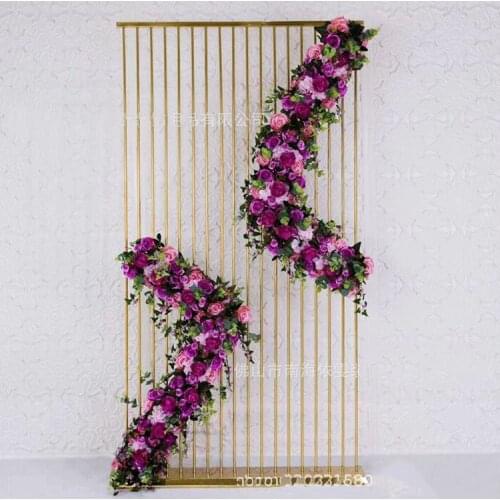Background decoration frame ornaments light luxury metal wrought iron screen wedding background board wedding supplies