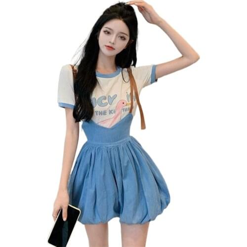 T-shirt slim pure desire wind sweet hot white tight cartoon print hot girl short sleeve top 2021 summer new