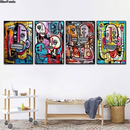 Graffiti Street Art Abstract Colorful Joachimes Canvas Poster Art Painting All Picture Print Living Room Bedroom Decor