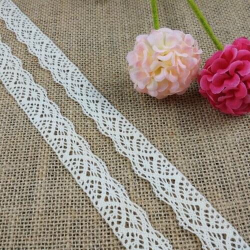 5yards/lot 21mm Cotton Lace Hometexile Cloth Wrap Knitting Embellishments DIY Patchwork Crafts Lace Trims scrapbooking