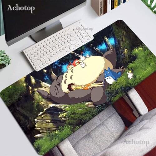 My Neighbor Totoro Laptop Gaming Mice Mouse Pad Cute Gaming Mousepad Large Keyboard for Computers Deak Mat 700x300 for CS GO