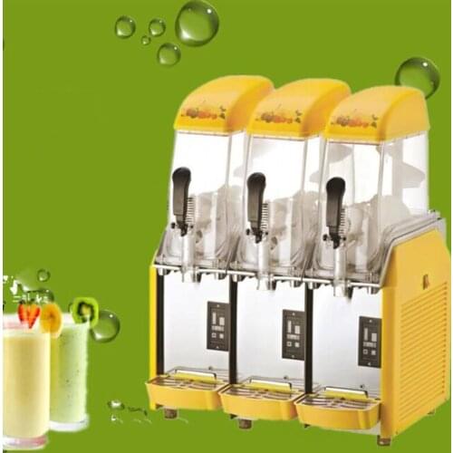 110V 220V Commercial Double Tank Snow Melting Machine Snow Mud Machine Large Capacity 24L Slush Machine