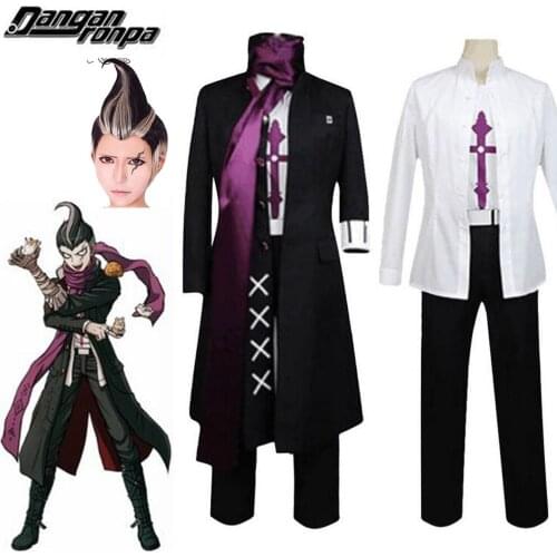 Anime Super Dangan Ronpa Danganronpa 2 Gundam Tanaka Cosplay Costume Wig Full Set Party Halloween Costume For Men Women