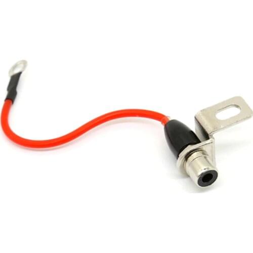 Red Tattoo Coil Cord Hook to Female Jack RCA Connector for Coil Tattoo Machine