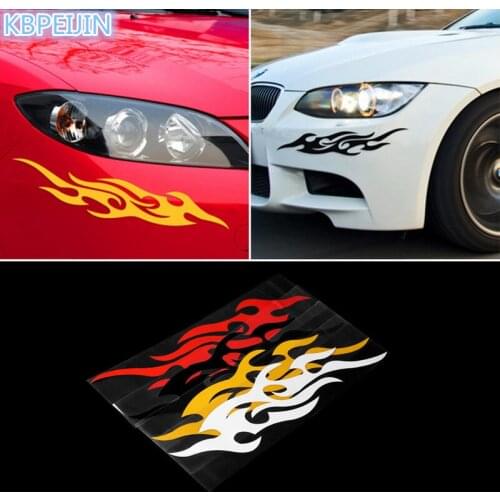 HOT 2pcs Car Flame Fire Sticker Engine Hood Decor Accessories for Volvo xc60 s60 s80 s40 v60 v40 xc90 v70 xc70 v50 Auto Styling