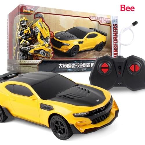 Best price 1:18 big size RC Car Transformer Remote Control Car RC ranger toy hot rod bee optimus Kids Birthday Gift