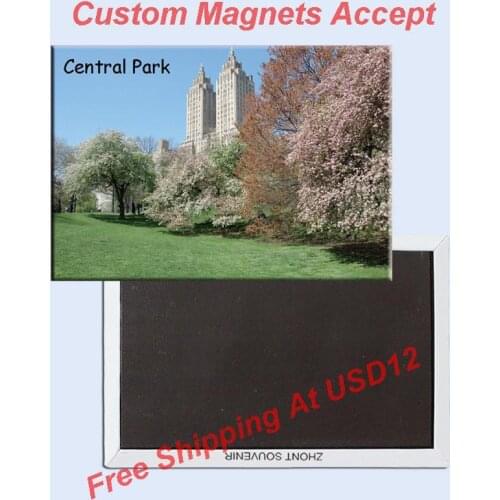 Central Park Fridge Magnet;6 pictures available,78*54mm New York souvenir, 20001-20006 Order your personal magnets