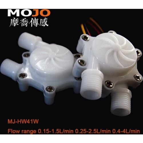 Medical apparatus and instruments MJ-HW41W G1/4" POM water flow sensor compact and lightweight Flow meter