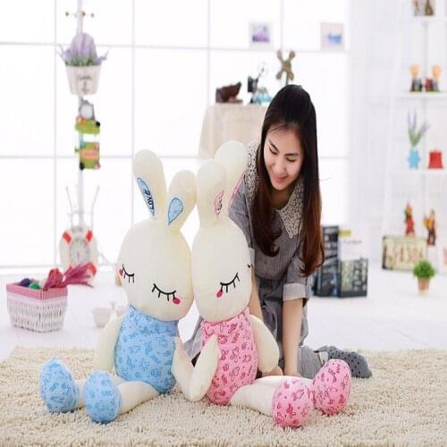 2 styles lovely 75CM Led Glowing Toy Light Up Plush Rabbit Doll Christmas New Year Girlfriend Birthday Gifts for Children Gift