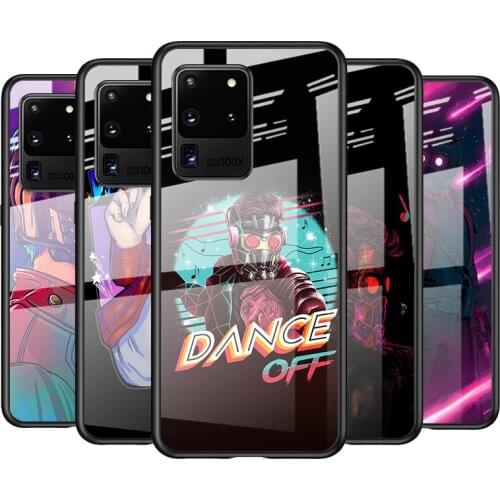 Tempered Glass Cover Fashion Marvel Star For Samsung Galaxy S21 Ultra Plus 5G M51 M31 M21 Shockproof Shell Phone Case