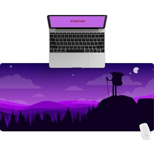 Office Computer Desk Mat Table Keyboard Big Mouse Pad Outdoor Night View Laptop Cushion Desk Non-slip Mat Gamer Mousepad Mat
