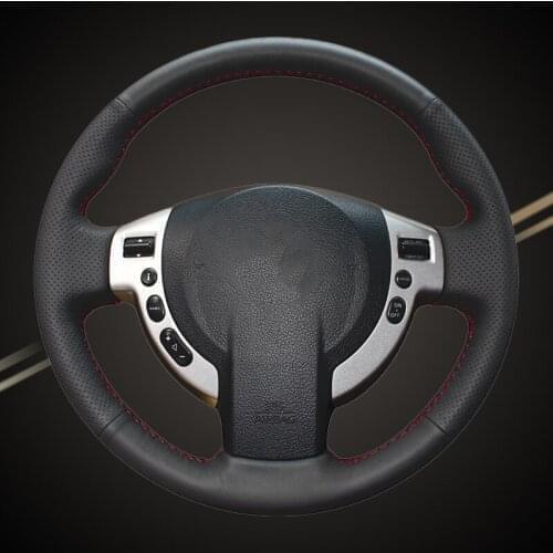 Artificial Leather Car Braid On The Steering Wheel Cover for Nissan Qashqai 2007-2013 Rogue 2008-2013 X-Trail 2008-2013 NV200
