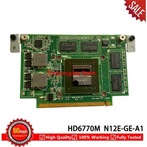 Original HD6770M HD 6770M N12E-GE-A1 Laptop VGA Video Graphics Card For ASUS N12E N53 N53SV N53E N53Y N53X 100% Test