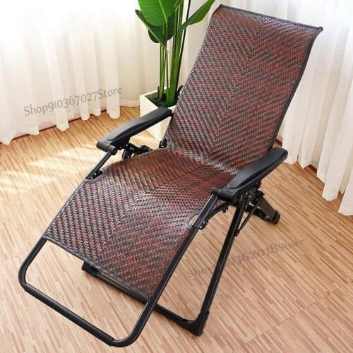 Outdoor Wicker Chair Folding Balcony Nap Chair Maternity Backrest Wicker Chair Lazy Beach Chair