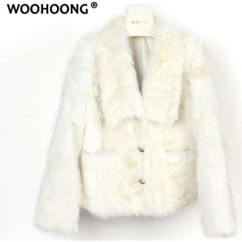 New Leather Grass Coat Womens Wool Coat Short Natural Fur Jacket Korean Streetwear Fashion Luxury