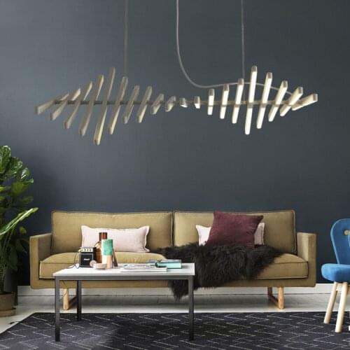 Chandelier lighting Nordic Black/White Office Pendant lamps living room home hanging lights dining room Bar fixtures
