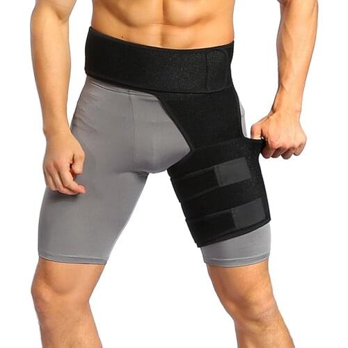 Adjustable Compression Support Wrap Hip Joint Support Waist Groin Sacrum Pain Relief Strain Arthritis Protector Hip Thighs Brace