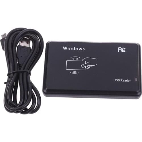 HOT SALE RFID Reader USB Port EM4100 TK4100 125khz ID Contactless Sensitivity Smart Card Support Window System/Linux
