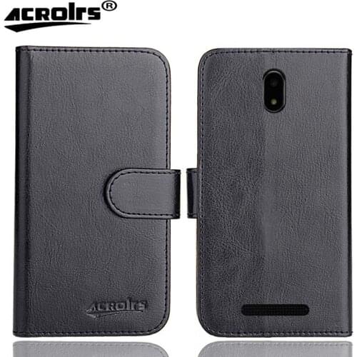 Prestigio Wize U3 3514 DUO Case 5" Original 6 Colors Flip Soft Leather Crazy Horse Phone Protection Cover Cases Wallet