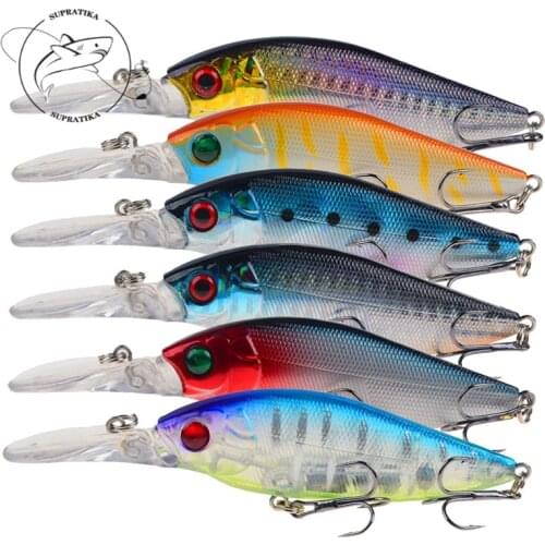 Sea Fishing Lures Outdoor 6Pcs/set 11.5cm/12.5g 3D Simulation Eyes Lure Bait Hard Bait 6# With Sharp Hook Bionic Bait Swim bait