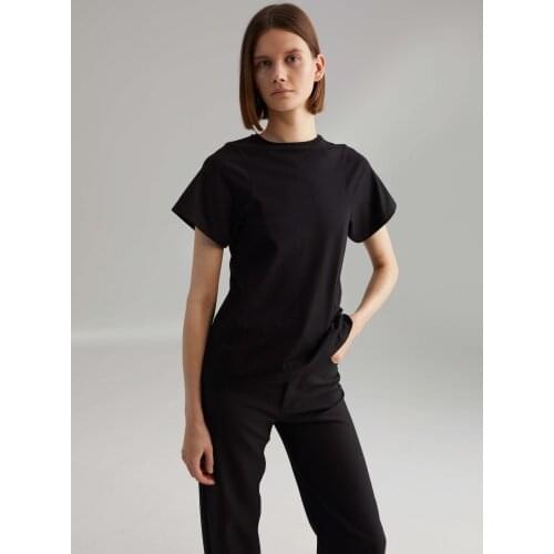 Totem* Esper* 21 spring/summer arc-shaped pure cotton classic embroidery multiple colors T-shirt