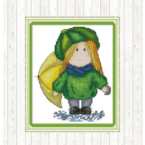 Magic Doll 14ct 11ct Printed Canvas DMC Floss Crafts Chinese Cross Stitch Kits DIY Handmade Needlework Stitches Embroidery Craft
