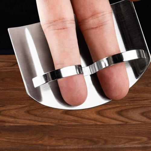 Stainless Steel Finger Guard High Hardness Anti-corrosion Avoid Hurting Cutting Finger Protector Kitchen Tool finger guard