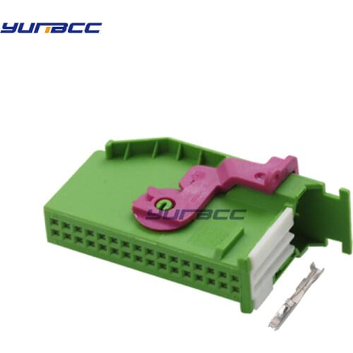 1 Set 32 Pin Way Automotive ECU Connector Seat Skoda Instrument Dashboard Plug For Audi VW 1719058-1 1719057-1