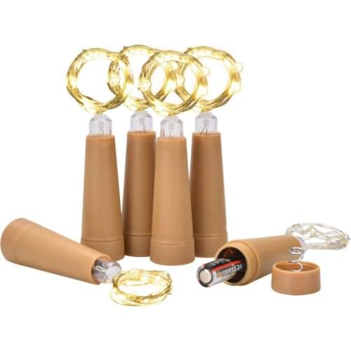 6PCS Wine Bottle Lights DIY Christmas String Lights for Party Halloween Wedding Decoracion