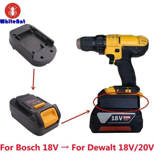 BS18DL Battery Converter Adapter Compatible For Dewalt 18/20V 4-PIN Tools Use For BOSCH 18V Lithium Batteries