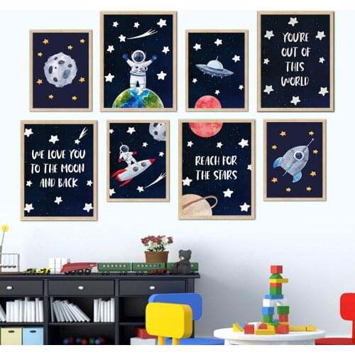 DIY 5D Diamond Painting Astronaut Space Rocket Planet Star Cross Stitch kit Diamond Embroidery Mosaic Art Home Decoration