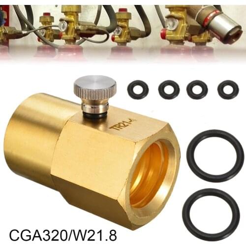CGA320/W21.8 Soda Maker CO2 Cylinder Refill Adapter Connector Valve Tool Kit