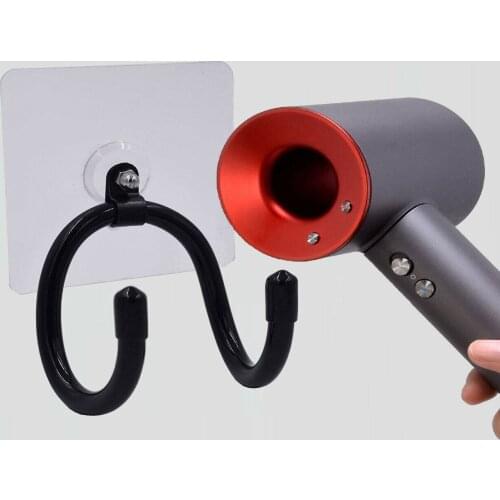 Bathroom Hair Blow Dryer Self Adhesive Holder Compatible with Most Hair dryers