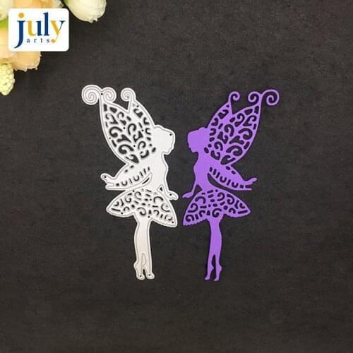 Julyarts Cutting Dies Silver Butterfly Human Figure Embossing Stencil DIY Scrapbook Paper Album for Handwork Creative New Dies