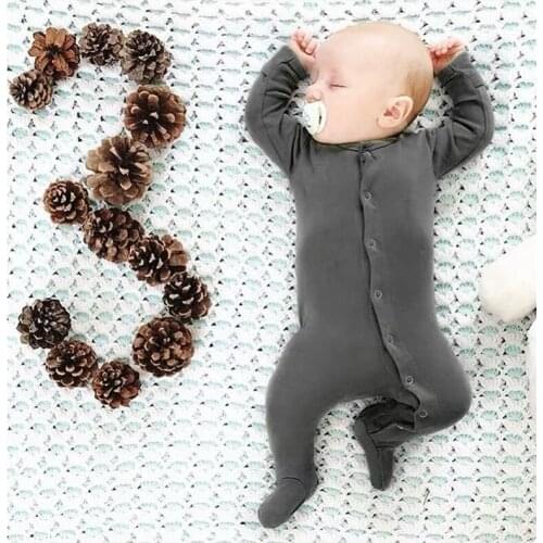 Unisex Spring Autumn Newborn Baby Rompers Pajamas Infant Onesies Warm Footed Jumpsuit Baby Boys Girls Overalls Toddler Clothes