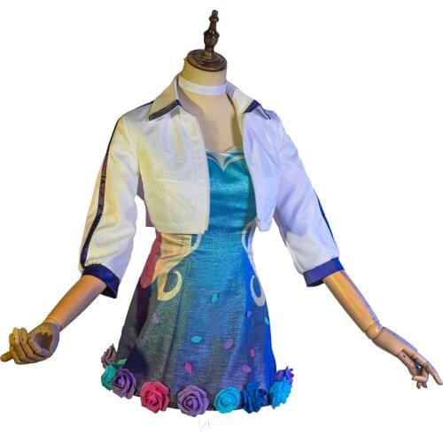 Game LOL KDA Cosplay Costume Seraphine Cosplay Costume Women Sexy KDA All Out Seraphine Comtume Halloween Skirt Full Set