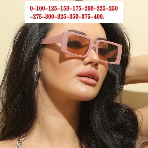 Square Myopia Sunglasses Diopter Polarized Prescription Sun Glasses For Nearsighted Men Women SPH Myopic Shades -0.5 -1.0 NX