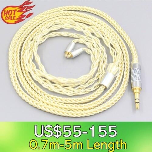 LN007611 8 Core Gold Plated + Palladium Silver OCC Alloy Cable For Acoustune HS 1695Ti 1655CU 1695Ti 1670SS Earphone
