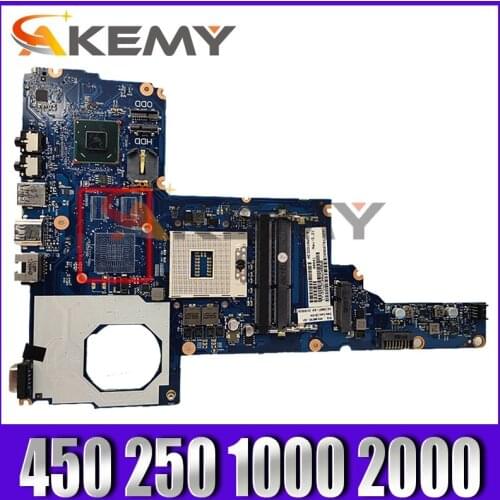 AKemy Laptop motherboard For HP 450 250 1000 2000 HM75 I5 support Mainboard 6050A2493101-MB-A02 685107-501 685107-001 SLJ8F