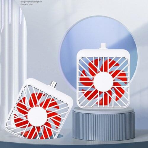 Mobile Phone Fan Mini Fan Portable Micro USB Gadget Handheld Cooling Fan Low Voice For Apple Android Smartphone And Type C