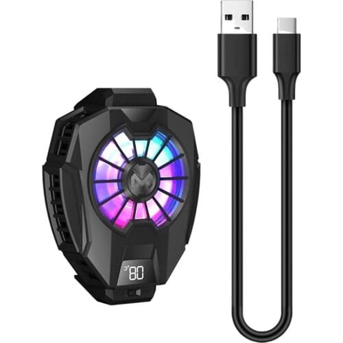 Mobile Phone Cooler Cooling Fan Gamepad Holder Bracket Fan Radiator For IPhone Hua wei Xiaomi Tablet USB Charging