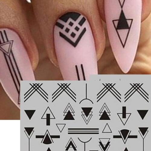 Girl Nail Sticker Self-Adhesive Long-lasting Multi-functional Abstract Lady Face Avocado Color 3D Nail Sticker