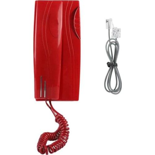 Mini Wall mounted Landline Wired Home Office Fixed Telephone No Battery