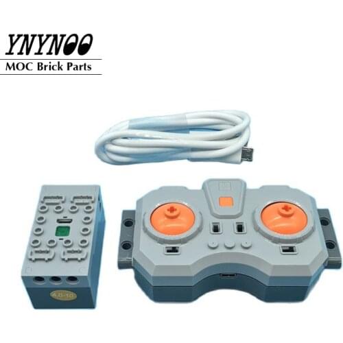 NEW PF Electric Speed Control Remote Control Steering Servo Motors Lithium Battery Building Block Assembly DIY Toys City Train