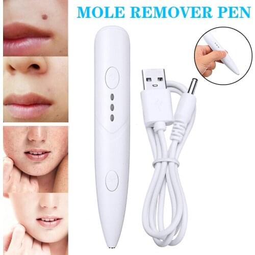 Mole Remover Pen For Face Wart Tag Freckle Removal Machine Skin Care Mole Dark Spot Remover Pen + USB