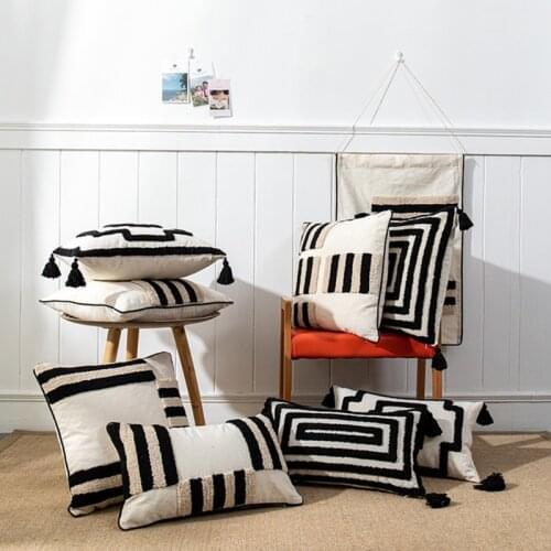 Null Simple Geometric Plain Color Cushion Pillow Cover Handmade Throw Pillow Covers Home Decor Backrest Cushion Case Pillowcase