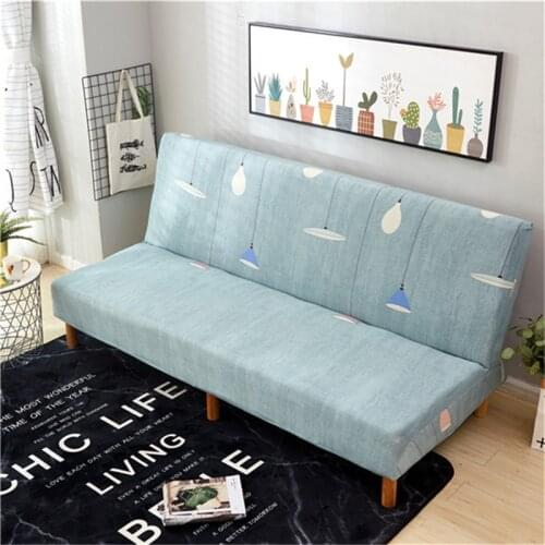 Stretch Sofa Bed Cover All-inclusive Folding Sofa Cover for Living Room Couch Cover Without Armrest Copridivano Funda Sofa